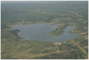 An aerial view to the Red Draw Reservoir and Dam (Photo provided by the owner)